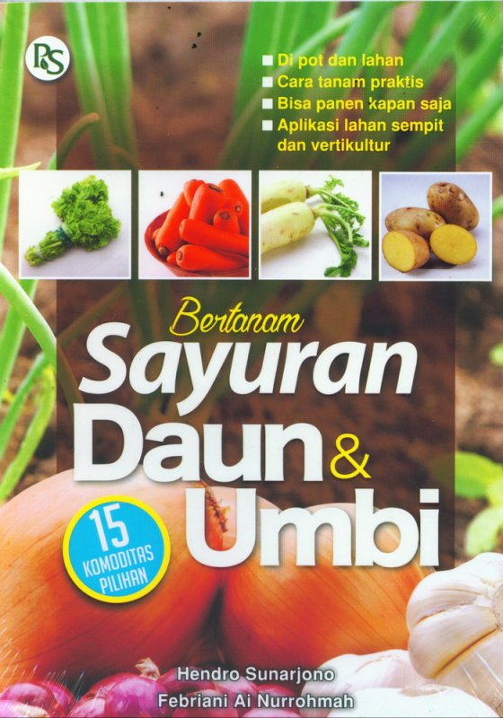 Cover Buku Bertanam Sayuran Daun & Umbi