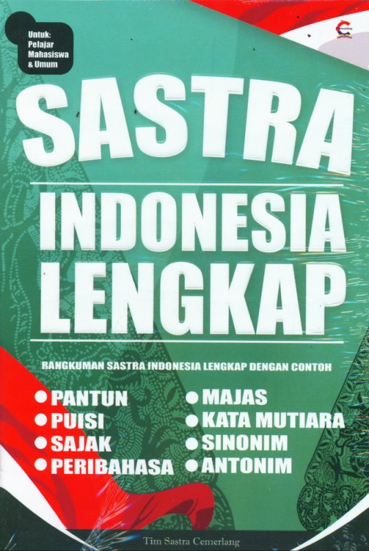 Cover Buku Sastra Indonesia Lengkap