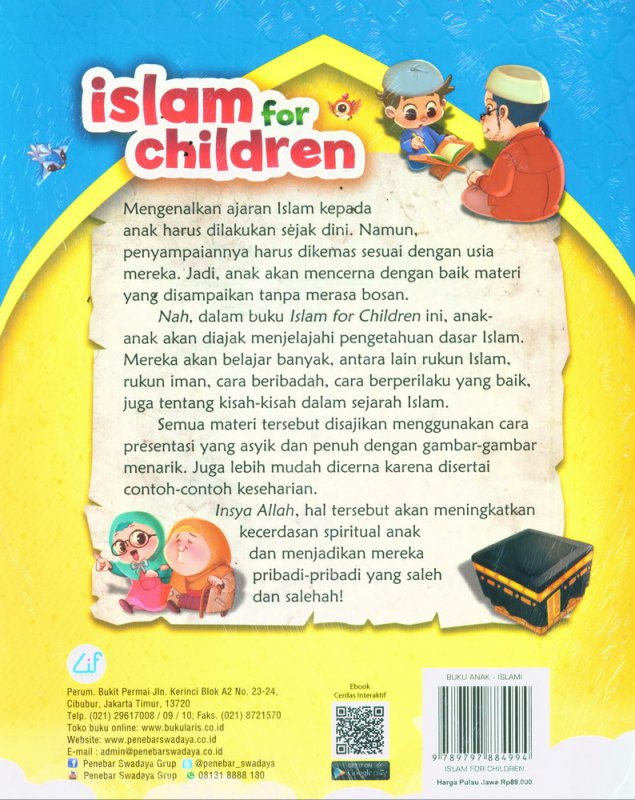 Cover Belakang Buku Islam For Children - Belajar Islam Sedini Mungkin