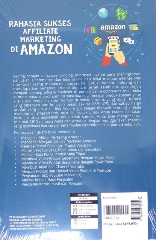 Cover Belakang Buku Rahasia Sukses Affiliate Marketing di Amazon