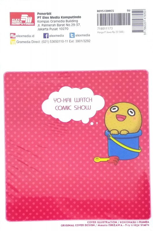 Cover Belakang Buku Yo-kai Watch Comic Show 2