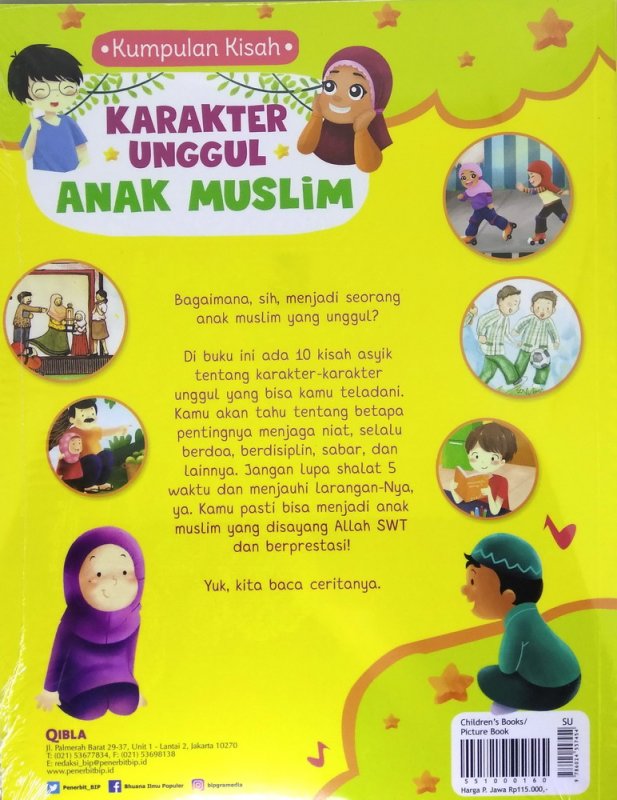 Cover Belakang Buku Kumpulan Kisah Karakter Unggul Anak Muslim