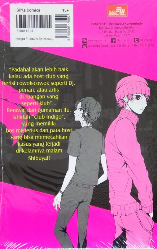 Cover Belakang Buku The Night of Club Indigo 1