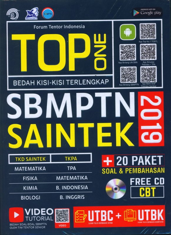 Cover Buku TOP ONE SBMPTN SAINTEK 2019