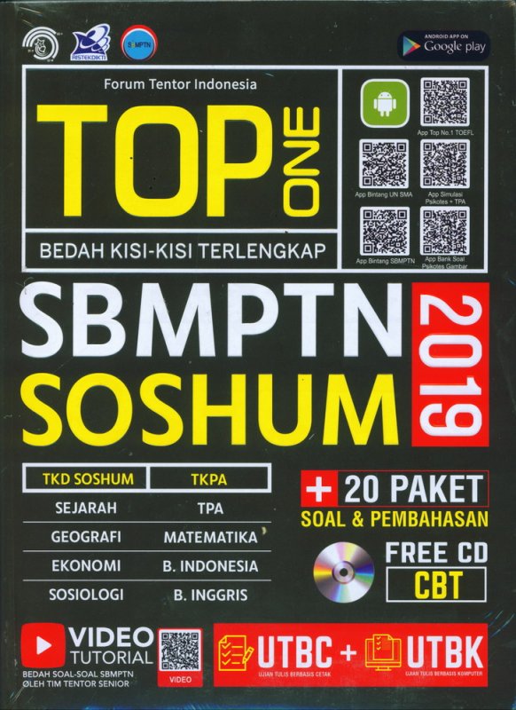 Cover Buku TOP ONE SBMPTN SOSHUM 2019