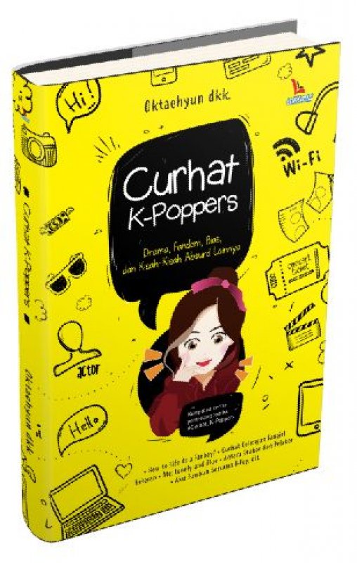Cover Buku Curhat K-Poppers [Bonus: Totebag menarik]