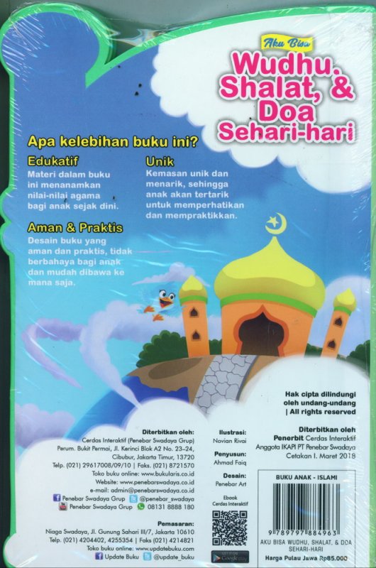 Cover Belakang Buku Aku Bisa Wudhu, Shalat, & Doa Sehari-hari