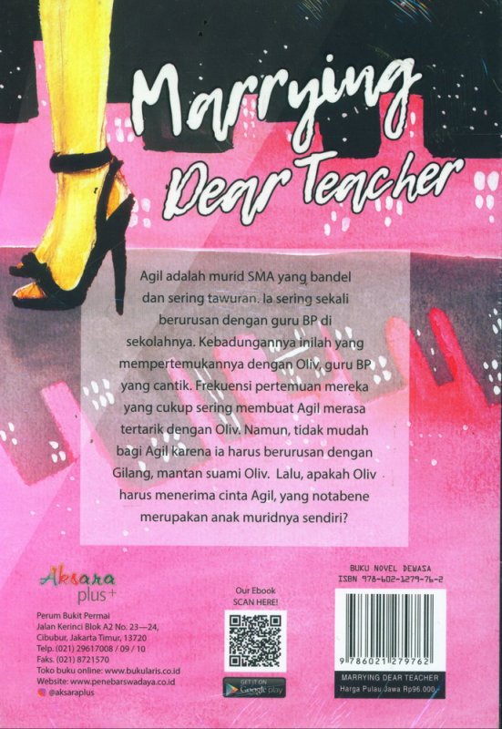 Cover Belakang Buku Marrying Dear Teacher (reguler)