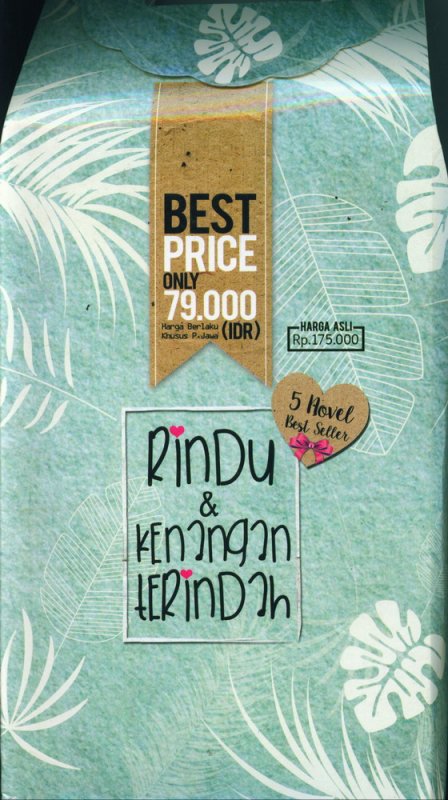 Cover Buku Box Paket 5 Novel Rindu & Kenangan Terindah