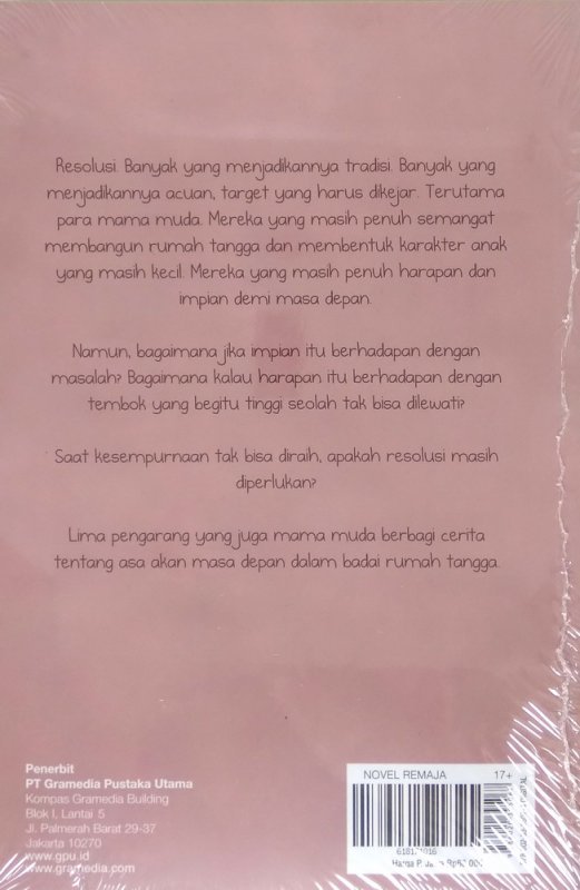 Cover Belakang Buku Cerita Mamah Muda: Resolusi