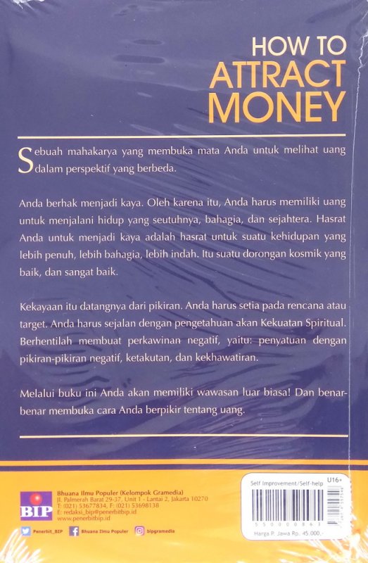 Cover Belakang Buku How to Attract Money