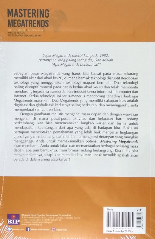 Cover Belakang Buku Mastering Megatrends