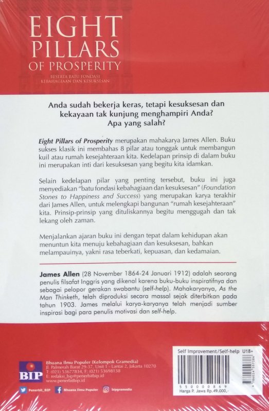 Cover Belakang Buku Eight Pillars of Prosperity