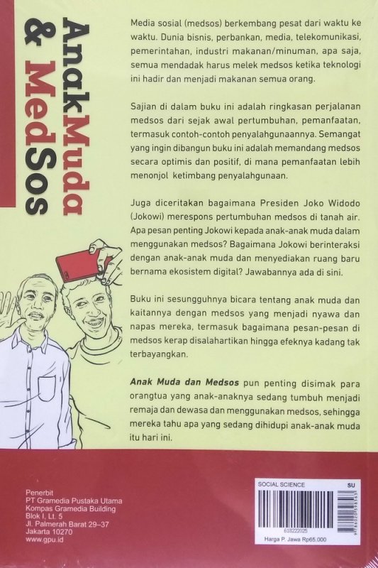 Cover Belakang Buku Anak Muda & Medsos