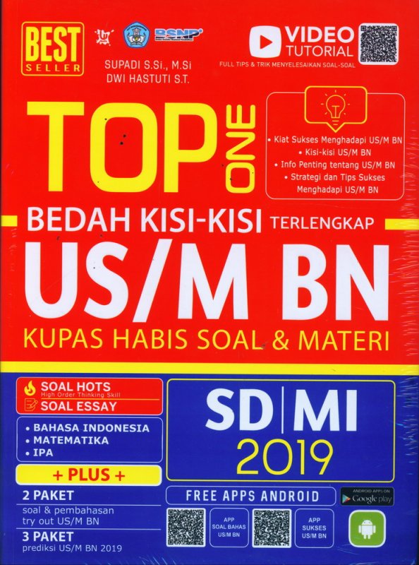 Cover Buku TOP ONE BEDAH KISI-KISI TERLENGKAP SD/MI 2018
