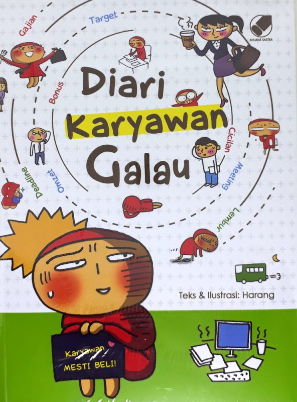 Cover Buku Diari Karyawan Galau