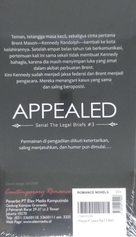 Cover Belakang Buku CR: Appealed (The Legal Briefs #3)