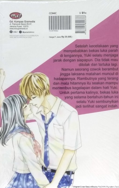 Cover Belakang Buku Kiss is Surely Your Scar