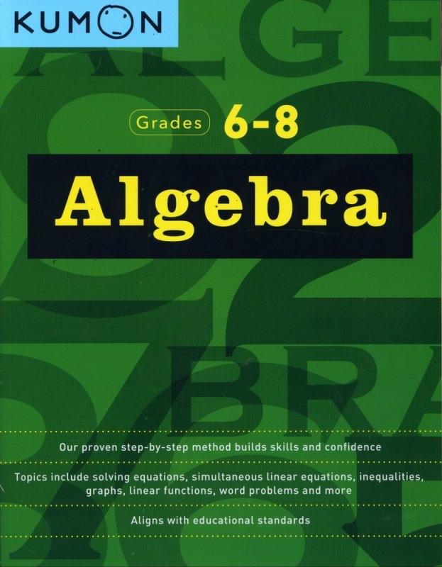 Cover Buku Grades 6-8 Algebra (Workbook 1-11)