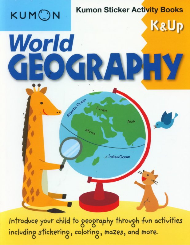Cover Buku World GEOGRAPHY K & UP Sticker Activity Books