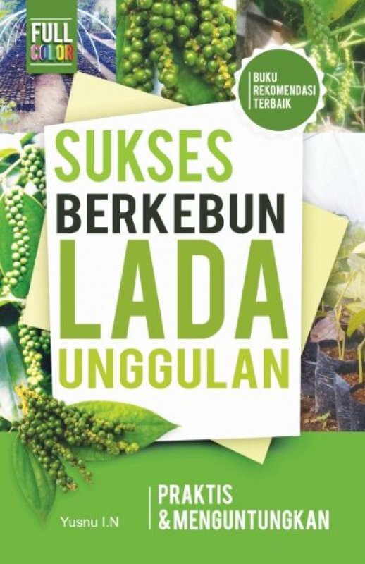 Cover Buku Sukses Berkebun Lada Unggulan