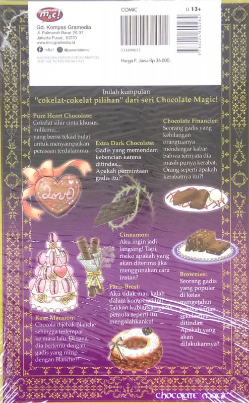 Cover Belakang Buku Chocolate Magic - Perfect Collection