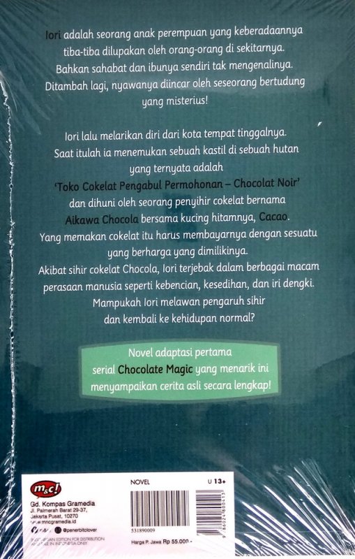 Cover Belakang Buku Chocolate Magic : Dacquoise Chocolate - Maze of Memory