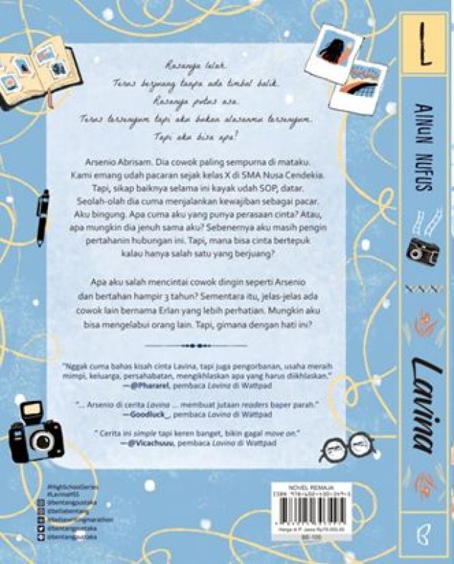 Cover Belakang Buku Lavina [Edisi TTD]