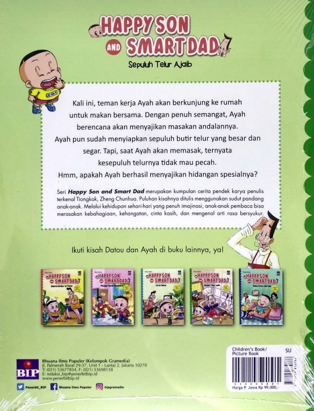 Cover Belakang Buku Happy Son and Smart Dad: Sepuluh Telur Ajaib