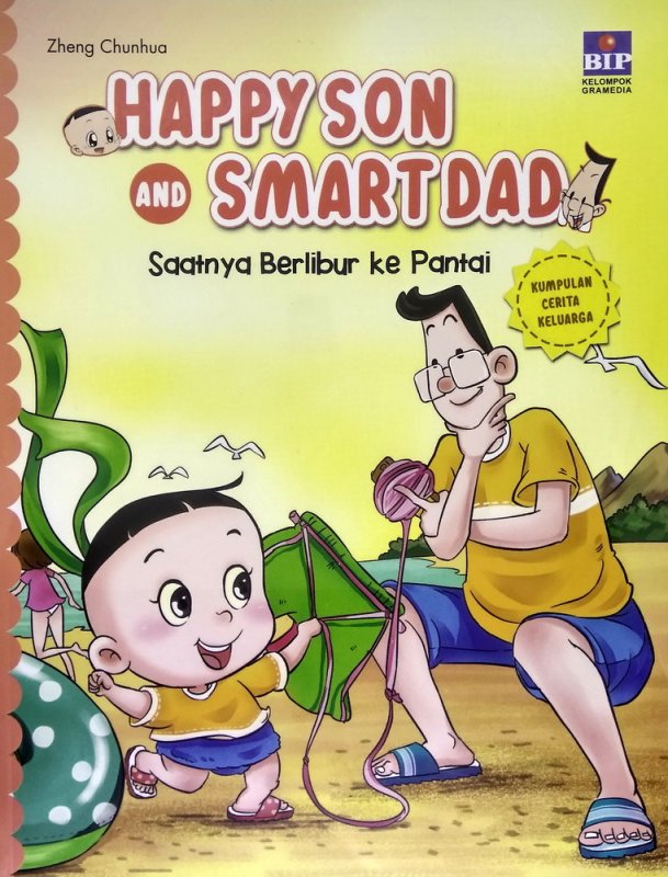 Cover Buku Happy Son and Smart Dad: Saatnya Berlibur ke Pantai