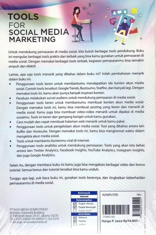 Cover Belakang Buku Tools for Social Media Marketing