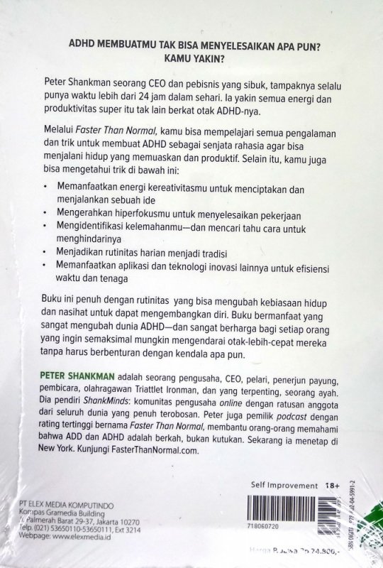 Cover Belakang Buku Faster Than Normal