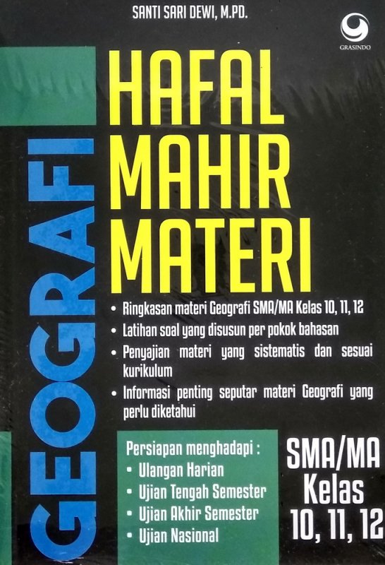 Cover Buku Hafal Mahir Materi Geografi SMA/MA KELAS 11, 12, 13