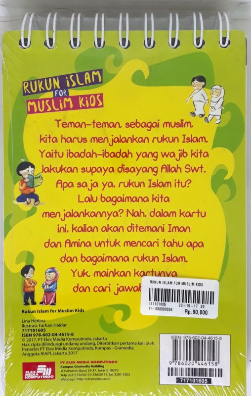 Cover Belakang Buku Rukun Islam For Muslim Kids
