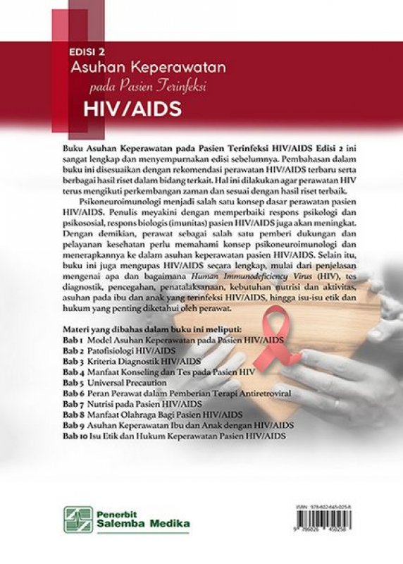 Cover Belakang Buku Asuhan Keperawatan pada Pasien Terinfeksi HIV/AIDS (e2)