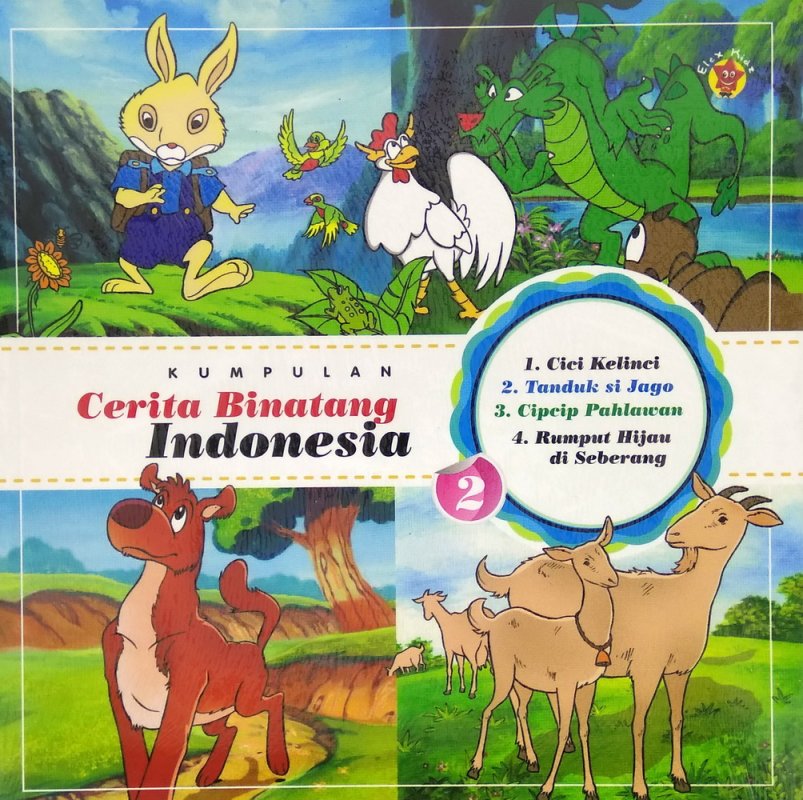 Cover Buku Kumpulan Cerita Binatang Indonesia Vol. 2