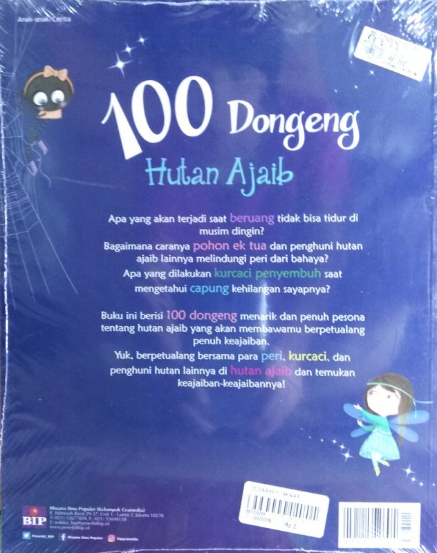Cover Belakang Buku 100 Dongeng Hutan Ajaib