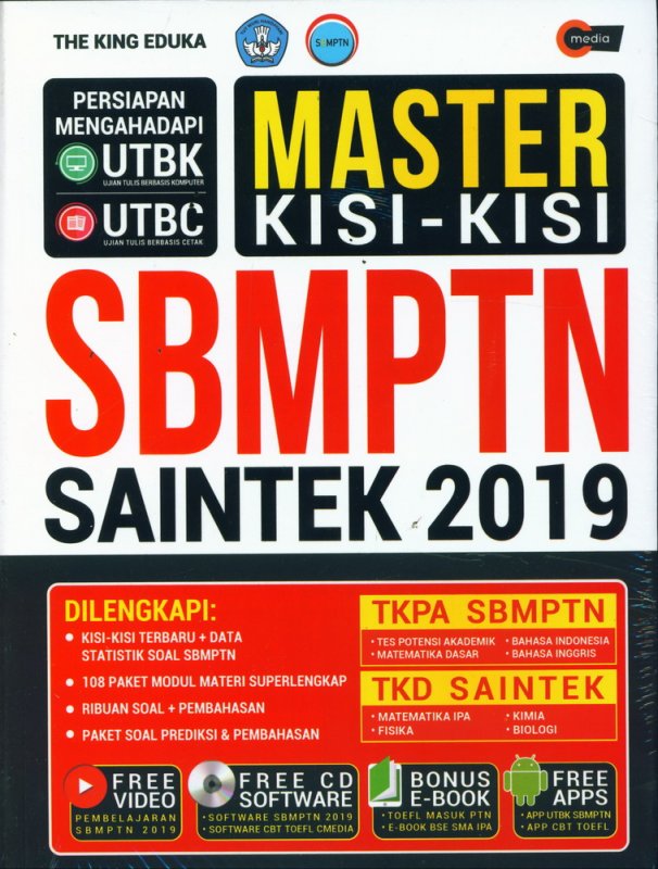 Cover Buku MASTER KISI-KISI SBMPTN SAINTEK 2019 (PLUS CD) (Promo Best Book)
