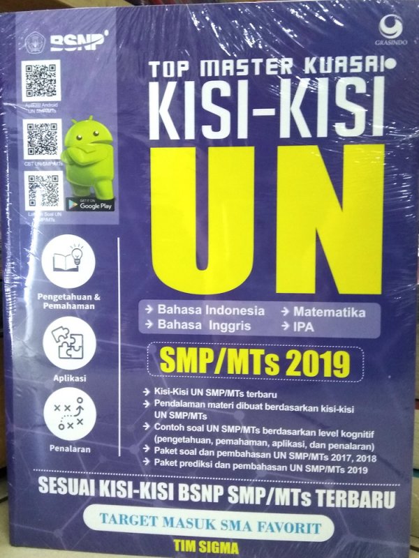 Cover Buku Top Master Kuasai Kisi-Kisi UN SMP/MTs 2019
