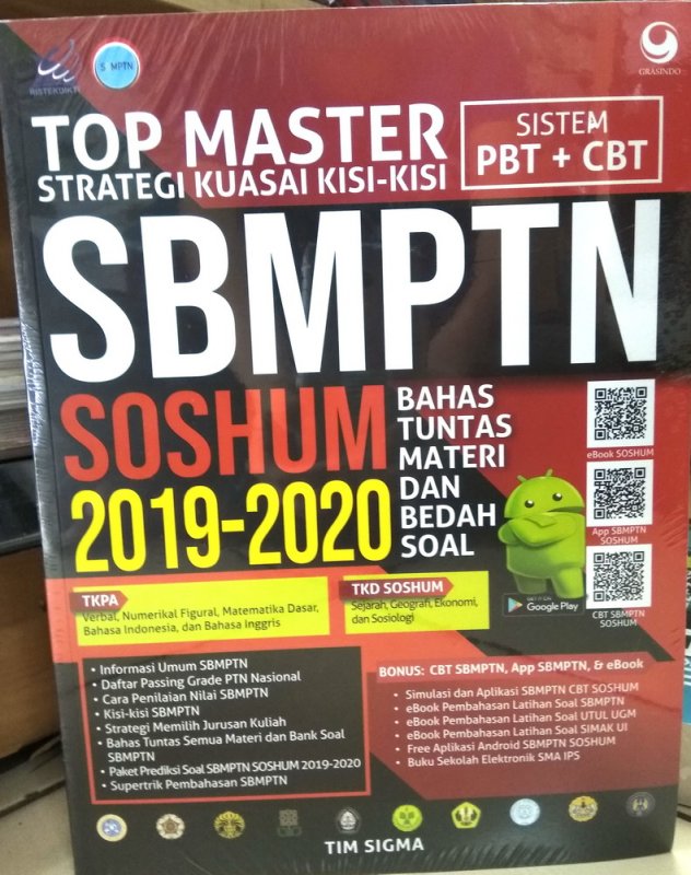 Cover Buku Top Master SBMPTN SOSHUM 2019-2020