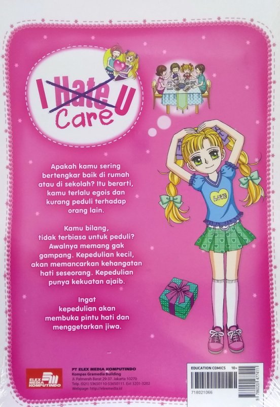 Cover Belakang Buku Ten-Ten: I Hate (care) U