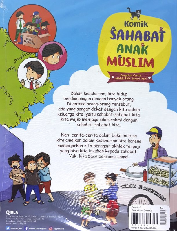 Cover Belakang Buku Komik Sahabat Anak Muslim