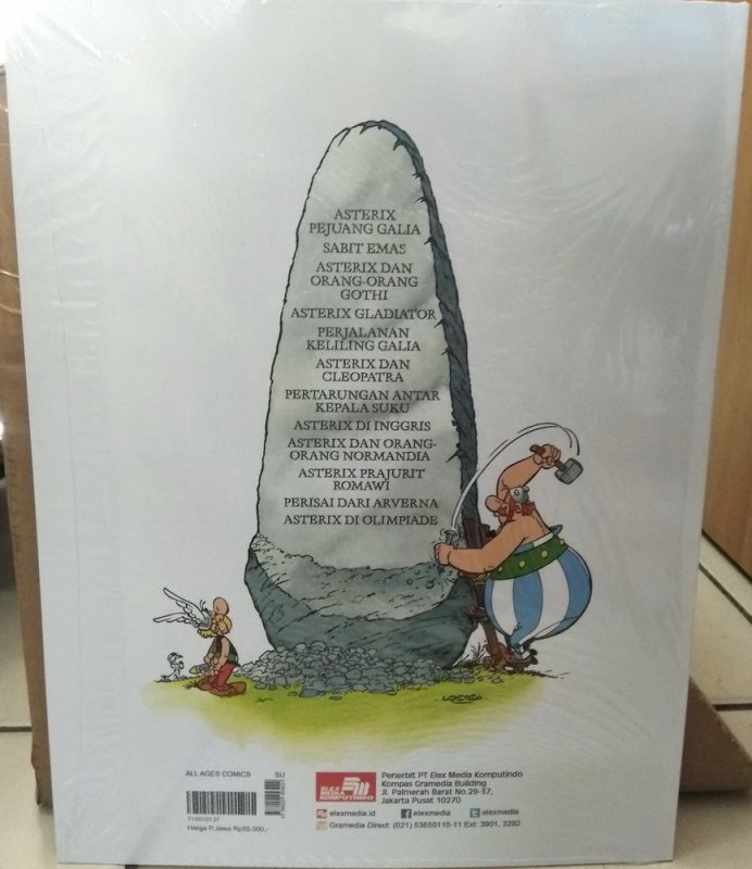 Cover Belakang Buku Asterix -Asterix dan Orang-Orang Gothi