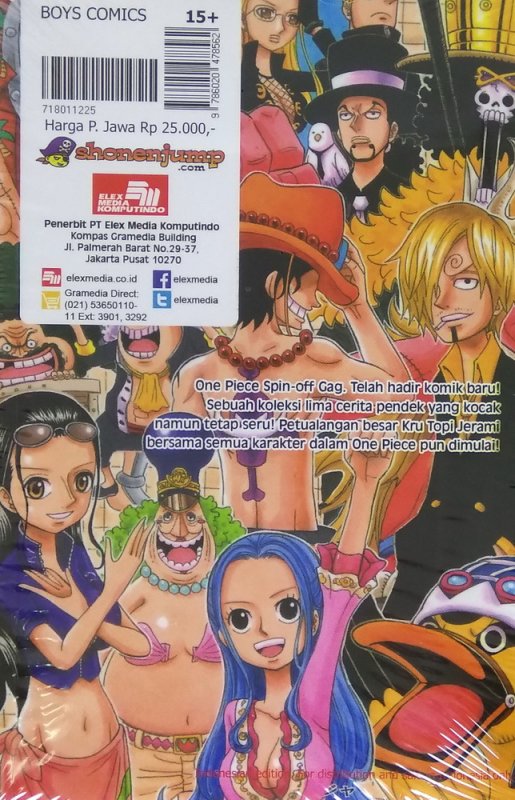 Cover Belakang Buku One Piece Party 1