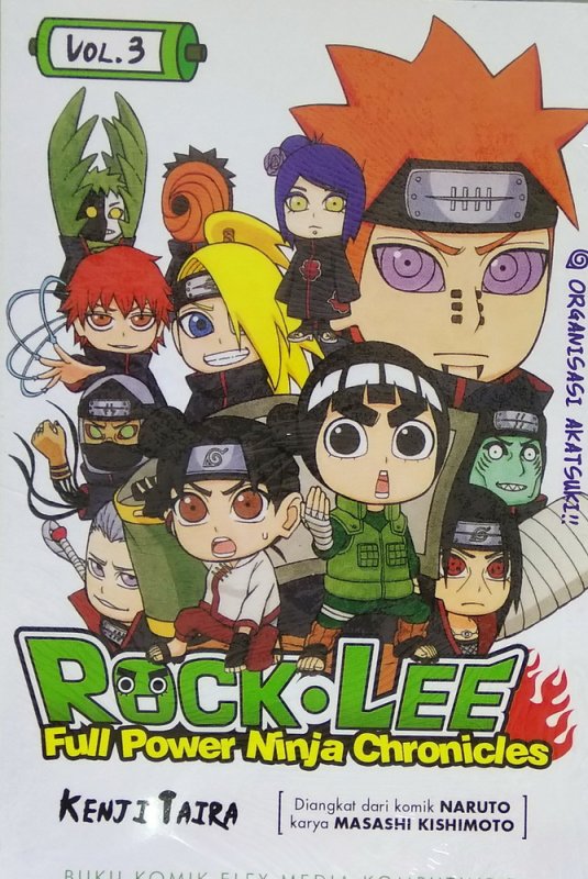 Cover Buku Rock Lee - Full Power Ninja Chronicles 3