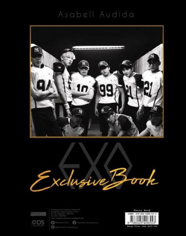 Cover Belakang Buku BTS & EXO Exclusive Books (Bonus: Poster,Photocard, stiker Hard Cover)
