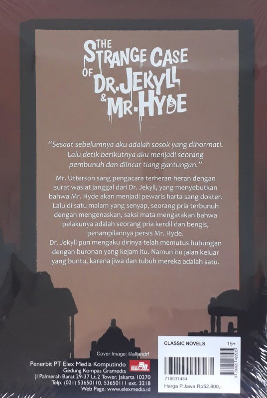 Cover Belakang Buku The Strange Case of Dr. Jekyll and Mr. Hyde