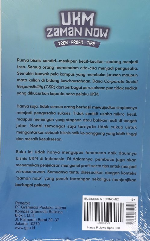 Cover Belakang Buku UKM Zaman Now
