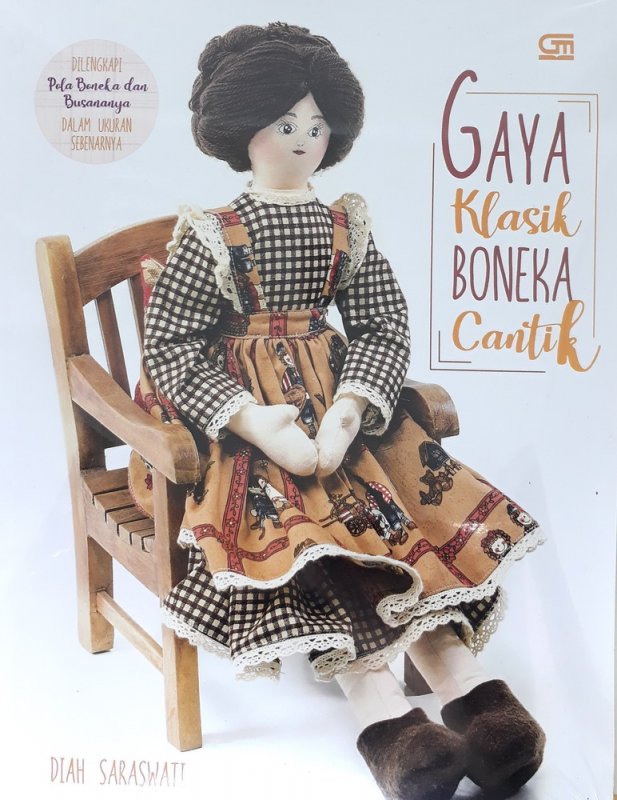 Cover Buku Gaya Klasik Boneka Cantik