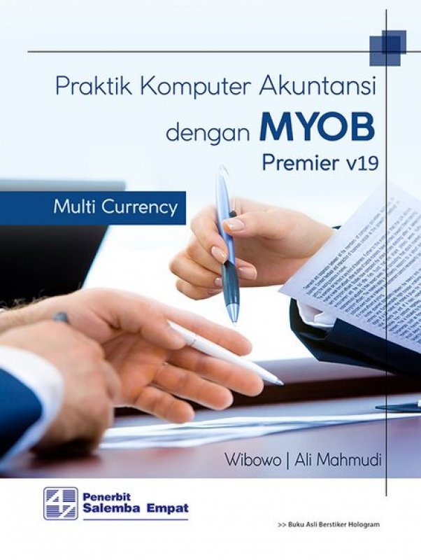 Cover Buku Praktik Komputer Akuntansi dengan MYOB Premier v19 Multi Currency